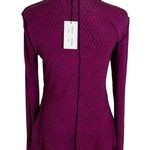 Proenza Schouler WHITE LABEL Jersey Crewneck Shirt Magenta and Black Size S NWT Photo 4
