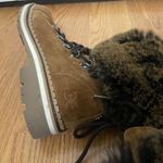 Sam Edelman  Bowen Brown Leather Fur Lined Lace Up Boots Size 7.5 Photo 7