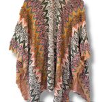 Akemi + Kin Anthropologie  Alva Wrap Tan Multi Chevron Textured Size O/S Photo 2