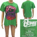 David Bowie Space Oddity Wild Eyed Boy From Freedom Graphic Tee Medium Green Photo 1