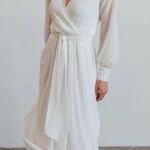 Baltic Born Lydia Belted Maxi Dress Bright White Size XS Photo 0