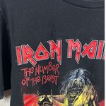 Iron Maiden Black Cropped Tee size M Size M Photo 2