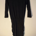 Sundry  Charcoal Long Sleeve Side Ruched Sweater Dress Sz 1 (S) #718 Photo 0