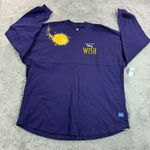 Disney NWT  Wish Spirit Jersey Women L Purple Glitter Star I'm a Star Movie Top Photo 2