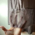 White Crow long sleeve tunic shirt top semi sheer paneled airy Mauve large Photo 5