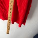 Ava & Viv Women's 2X Red Cable Knit Pom Pom Pullover Sweater Plus Size Photo 3