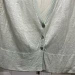 Club Monaco  Mint Sheer Back Linen Cardigan Size Small Photo 1