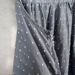 Eileen West Gown Nightgown Womens Sz S Gray Long Swiss Dot Lace Cottagecore Midi Photo 4
