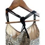 Miss Me ‎ Bikini Swim Top size medium strappy and cheetah print Photo 2