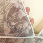 Victoria's Secret  Sheer Mesh unlined wire free gray floral bra bralette AB A B S Photo 92