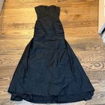 Angelina Faccenda Black Strapless Bridesmaid Dress Size 4 Photo 2