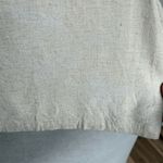 Allie Rose Beige Cropped Linen Blend Blouse Size L Square Neck Casual Summer Top Tan Size L Photo 4