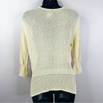 Versace Jeans Couture Vintage Shirt Butter Yellow Floral Embroidered Knit Top L Size L Photo 5