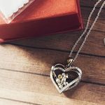 I Love You To The Moon And Back Cat Cz Sterling Silver Necklace Silver Photo 1