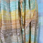 Romantic Midi Dress Sz 12 Tasseled Belt High Low Fairy Whimsy‎ Ruffle Hem Pastel Photo 4