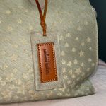 Roberto Cantani Large Gray Pebbled Leather Tote 2 Way Bag Blue Photo 10