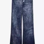 ZARA  blue mesh denim pants NWOT 80$ M boho spring western y2k Photo 0