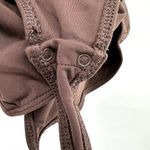 Aritzia Babaton Contour Racerback Tank Bodysuit Scoop Neck Stretch Thong Brown L Photo 2