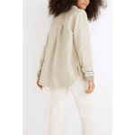 Madewell  Shirt Jacket Womens S Oatmeal Beige Waffleback Branner Pockets Button‎ Photo 1