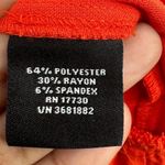 Victoria Beckham Target Orange Black Scallop Trim Dress Size 3X Red Photo 6