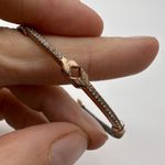 Stella & Dot ‎ Resilience Cuff bracelet rose gold pave Bangle Vintage Photo 3