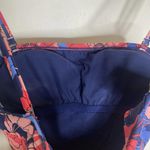 Kona Sol Blue Pink Floral One Piece Swimsuit Summer Beach Large Photo 6