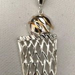 Basketball Pendant Net Player Mom Coach New Silver Photo 0