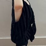 Revolve x House of Harlow 1960 Lauren black velvet stripes bodysuit, size XS Photo 9