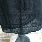 Stella Carakasi Black dress Sz XS Asymmetrical Semi Sheer Linen Nylon B… Photo 3