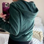 Brandy Melville Green Zip-Up Hoodie Photo 2
