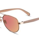 New Velvet Trends Rose Gold Wire Aviator Frame Sunglasses Photo 5