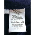 Loft Navy Blue Sailor Nautical Dress Pants Cuffed Gold Buttons Coastal Women 4P Photo 8