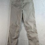 Chico's Chico’s 00 US XS 2 Perfect Stretch Girlfriend Slim Leg Ankle Jean Beige Striped Photo 11