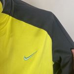 Nike Just Do It spell out therma-fit zip athletic hoodie yellow and gray size XL Photo 6