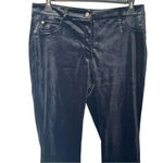 Ny Collection Moderne Velvet Sleek Low Rise Black Pants Women Size 14 NWT Photo 4