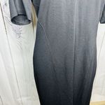 CAbi NWT  Claire Dress V-Neck Ponte Short Sleeve Sheath Black Sz 10 NEW Photo 3
