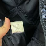 Tadashi Shoji Tadashi Collection Navy Silk Chiffon Beaded Gown Formal Evening Dress Size 0 Photo 6