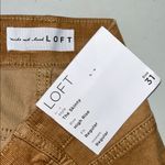 Loft Ann Taylor NWT Size 31/12 Tan Corduroy High Rise The Skinny Pants Photo 2