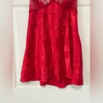 Intimate Attitudes Women’s Vintage Red Lace Slip Dress Adjustable Straps Size 1X Photo 2