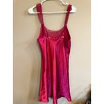 Madison & Max Intimates Red Floral Embroidered Satin Slip Nightgown Small Photo 3