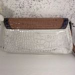Guess  Brown & Off White Reptile Pattern Wristlet Photo 5