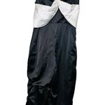 Alexis  Black White Bow Design V-Neck Marinna Jumpsuit Size Large Photo 5
