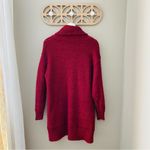 Pilcro by Anthro. Open Front Cardigan Maroon Sz Medium Red Photo 6
