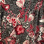 Lane Bryant Gathered Ruffle V Neck Popover Shirt Red Multi Floral Size 22/24 3X Photo 8