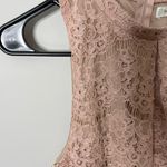 Love, Fire Sleeveless Pink Blush Lace Lined Medium Excellent Condition Photo 1