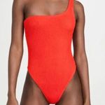 Good American NWT  Always Fits Shoulder One-Piece Swimsuit in Bright Poppy Photo 1