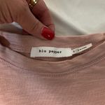 Blu Pepper  Dusty Rose Embroidered Floral Cotton Layered Sleeve‎ Top Size Small Photo 6