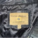 vintage boston harbour black leather jacket Size XL Photo 3