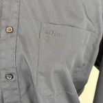 Christian Dior Dior Women’s Chemises Black Button Down ‘Dior’ Embroidered Pocket Sz. 18 (small) Photo 2