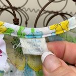 Vintage Caper Coat green floral sleep dress Size L Photo 4